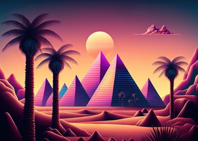 A Retro Synthwave Mirage