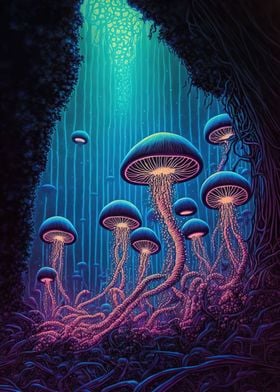 psychedelic mushroom fores