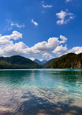 LAKE FACING THE MOUNTAIN