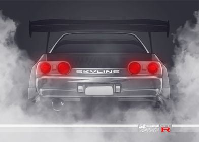 SKYLINE GTR R32 SMOKEY