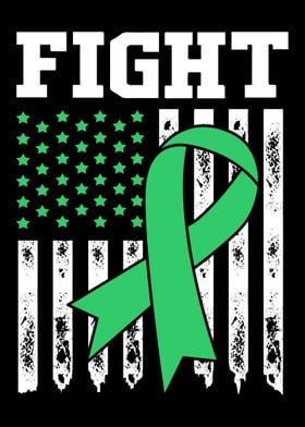 Green Ribbon American Flag