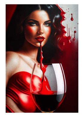 women red wine