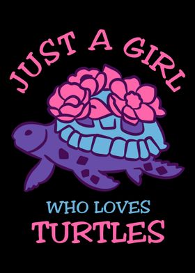 Girl loves turtles