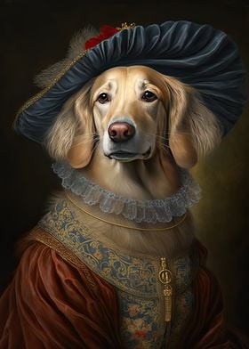 Golden Retriever Lady