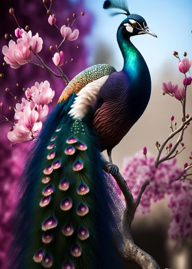 Magnificent peacock