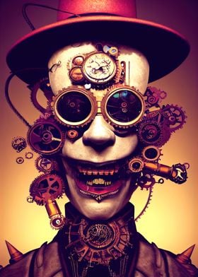 38 Steampunk Evil Clown