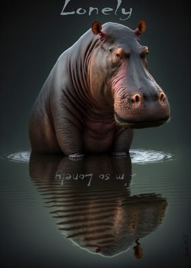 Lonely Hippopotamus