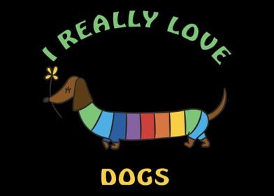 I love dogs dachshund rain