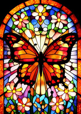 Butterfly Stained Glass