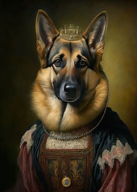 German Shepherd Lady