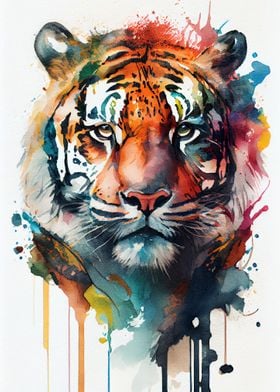 Tiger Watercolor