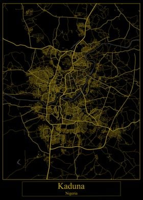 Kaduna Nigeria Gold Map