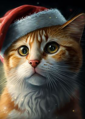 cat christmas 