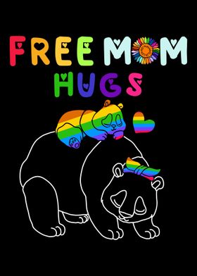 Free Mom Hugs Bear LGBT