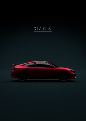 2020 Civic Si Coupe Red