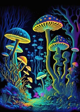 psychedelic mushroom fores