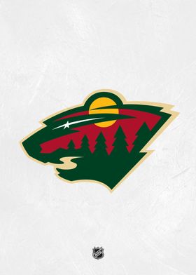 'Minnesota Wild Logo White' Poster by NHL | Displate