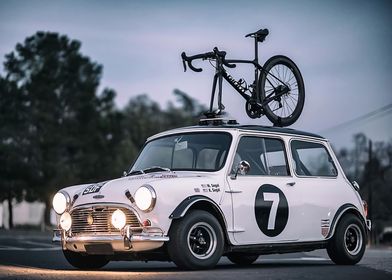 mini cooper loading bike