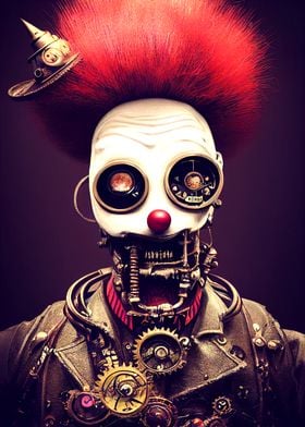 39 Steampunk Evil Clown