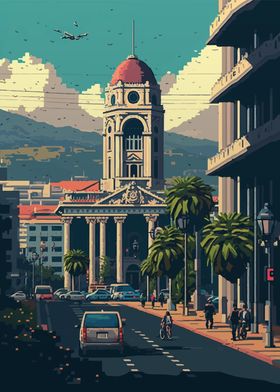 Tirana Pixel Art