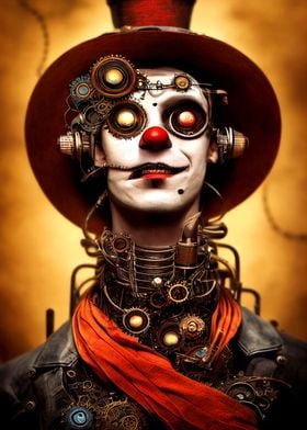 36 Steampunk Evil Clown