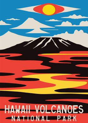 Hawaii Volcanoes Art Print