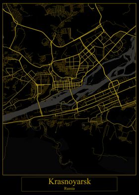 Krasnoyarsk Russia Map