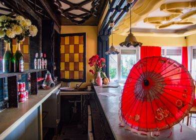 Bar and umbrella