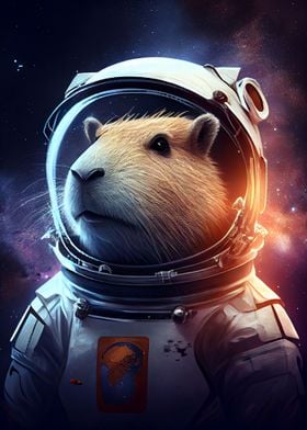 Capybara Astronaut