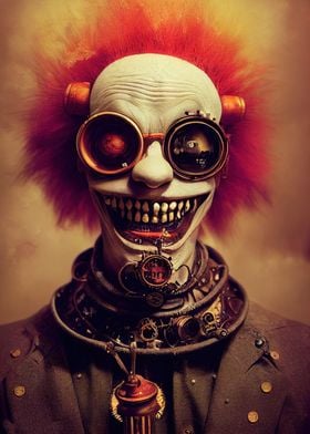 34 Steampunk Evil Clown