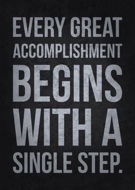 Every Great Accomplishment