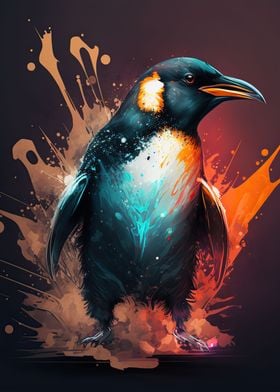 penguin neon