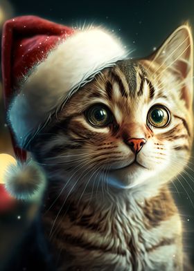 cat christmas 