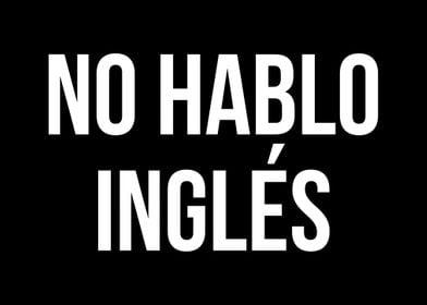 No Hablo Ingles