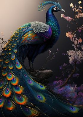 Magnificent peacock