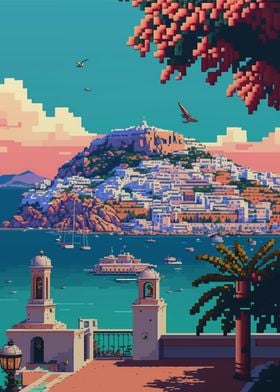 Ibiza Pixel Art