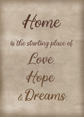 Love hope and dreams