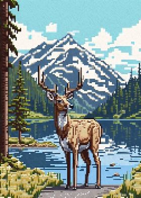 Deer by the Lake