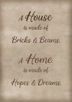 Home hopes and dreams