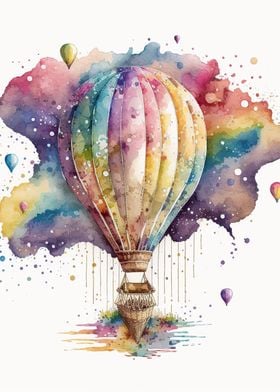 Balloon watercolor