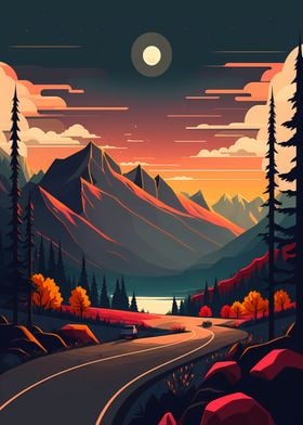 Flat Design Landscapes-preview-3