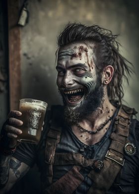 Zombie Cheers with a Beer