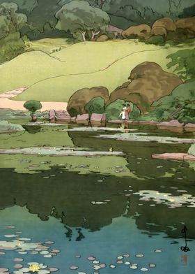 Ukiyo e Water Lilies