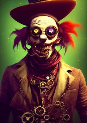 48 Steampunk Evil Clown