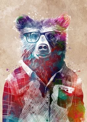 Bear animal art