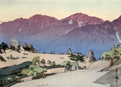 Ukiyo e Aino Mt Notori