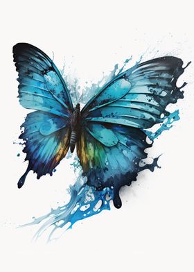 watercolor butterfly