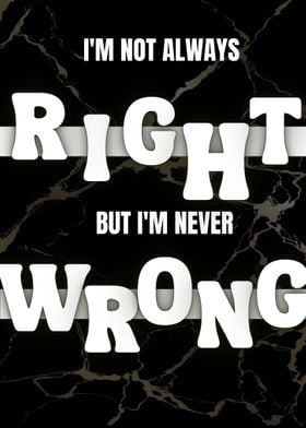 right and wrong 