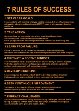  7 Rules of Success