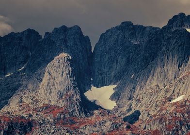 Dramatic Lofoten mountains